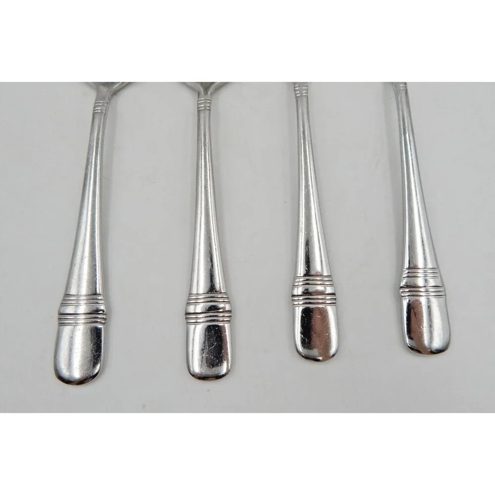 Oneida ASTRAGAL Heirloom 18/10 Oval Teaspoon 6 Inch Flatware Set of 4